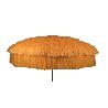 PARASOL ALUMINIO RAFIA 200 CM NARANJA