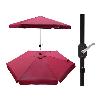 PARASOL METAL 48 MM MANIVELA 3 M GRANATE