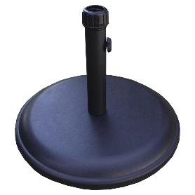 BASE PARASOL 16 KG 38 MM NEGRA