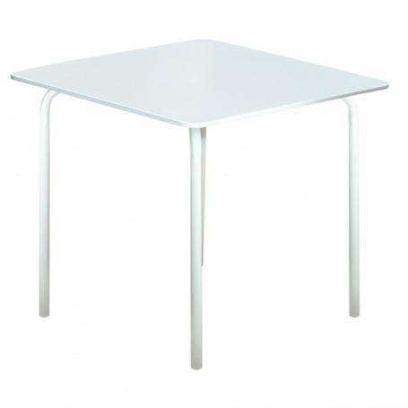 MESA ACERO 80X80 CM  BLANCA COMPAC 4280