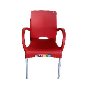 SILLON RESINA ALUMNIO OURIKA ROJO