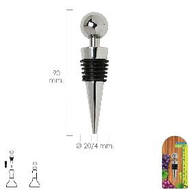 TAPON BOTELLA VINO ACABADO INOX