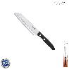 CUCHILLO ASPEN SANTOKU HOJA ACERO INOXIDABLE 17 CM. NEGRO