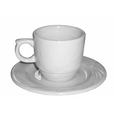 TAZA CAFE CON PLATO PORCELANA 1259