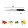 CUCHILLO GRENOBLE VERDURAS HOJA ACERO INOXIDABLE 15 CM. NEGRO