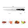 CUCHILLO GRENOBLE COCINA HOJA ACERO INOXIDABLE 17 CM. NEGRO