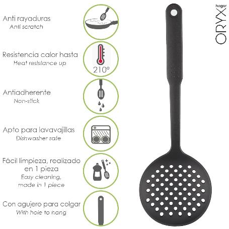 ESPUMADERA COCINA NYLON BASIC 33,5 X 11 CM.