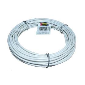 ALAMBRE FORRADO BLANCO ROLLO 25M