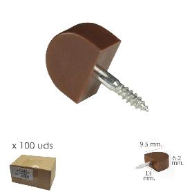 SOPORTE ESTANTERIA TORNILLO PEQUEÑO MARRON (CAJA 100 UNIDADES)