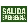 CARTEL 29,7X21 CM SALIDA EMERGENCIA 1034L