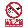 CARTEL 29,7X21 CM PROHIBIDO FUMAR 3008