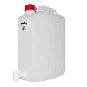 BIDON PLASTICO 20 L CON GRIFO BLANCO