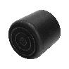 TACO GOMA ANDADOR NEGRO Ø 22MM CON ARANDELA INTERIOR BOLSA 50 UNIDADES