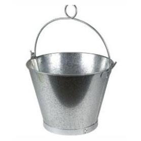 CUBO CHAPA GALVANIZADO ASA ANILLA 20 CM 2 L