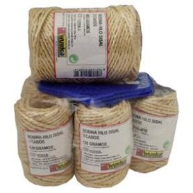 CUERDA SISAL 2 CABOS 2,5 MM ROLLO 120GR