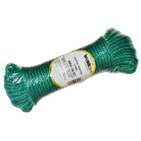 CUERDA PLASTICO 4 MM VERDE ROLLO 10M