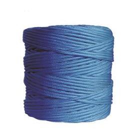 CUERDA TRENZADA 4MM.  AZUL ROLLO 200MT.