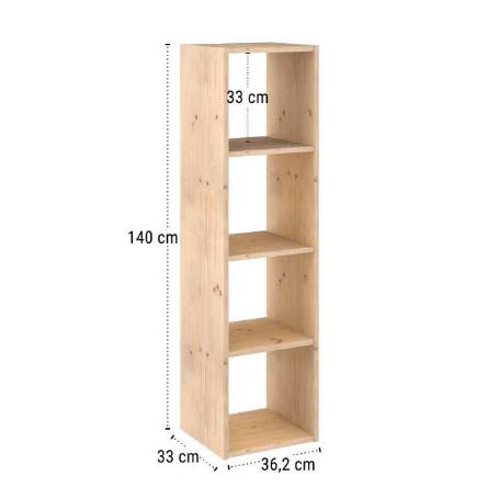 ESTANTERIA DINAMIC 1400X360X330 4 BALDAS