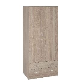 ARMARIO 2 PUERTAS+2C 180X80CM K9459RZ ROBLE