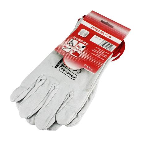 GUANTE INDUSTRIAL PIEL BLANCA T-9 PAR