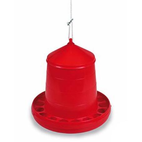 TOLVA PLASTICO AVES 8KG ROJA 37X39