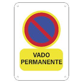 CARTEL OBRA VADO PERMANENTE