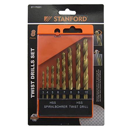 BROCAS ACERO HSS 3 A 10 MM ( 8 BROCAS )