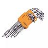 LLAVES TORX LARGAS CROMO VANADIO JUEGO 9