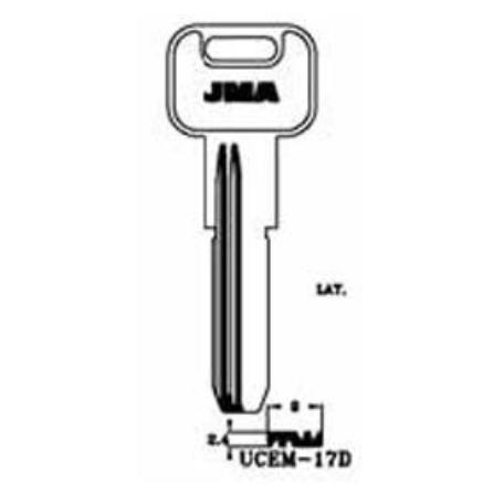 LLAVIN UCEM-17D LATON SEGURIDAD B/10