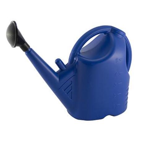 REGADERA PLASTICO AZUL 5 LITROS