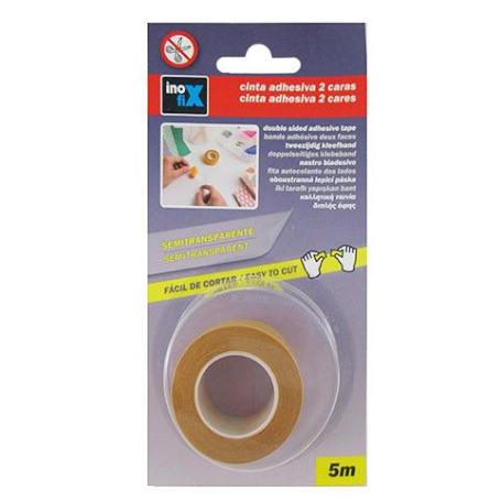 CINTA ADHESIVA 2 CARAS 19MMX5MT TRANSPARENTE BLT/1