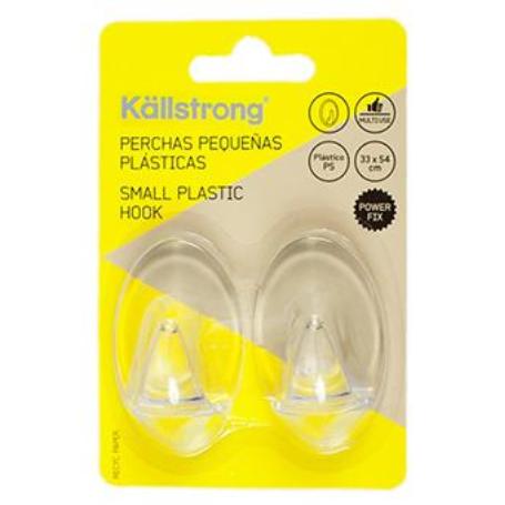 PERCHA PLASTICO ADH. 5,4CM. BLISTER