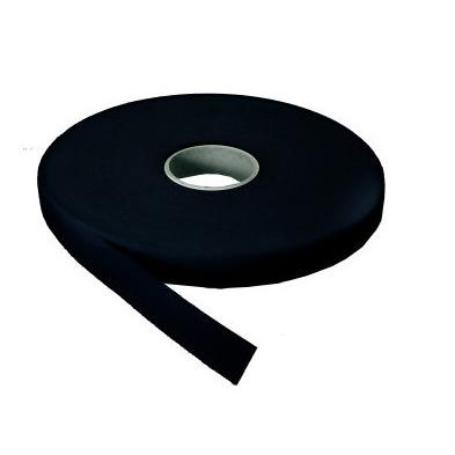 VELCRO HEMBRA ADHESIVO NEGRO 20MM ROLLO 25M