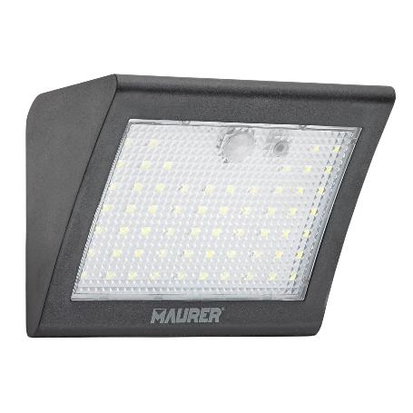 APLIQUE SOLAR LED 250 LUMENES CON SENSOR DE MOVIMIENTO Y CREPUSCULAR IP65