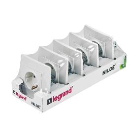 BASE ENCHUFE NL 2P-T MONOBLOC  PACK 5