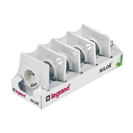 BASE ENCHUFE NL 2P-T MONOBLOC  PACK 5