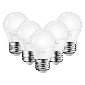 LAMPARAS LED G45 7W E27 LUZ FRIA ESFERICA PACK 5