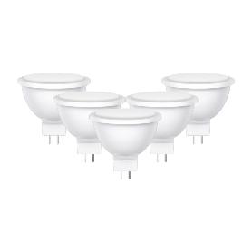 LAMPARAS LED MR16 6W LUZ FRIA DICROICA PACK 5