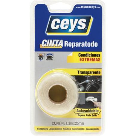 CINTA REPARATODO TRANSPARENTE 25MM. R/3MT.