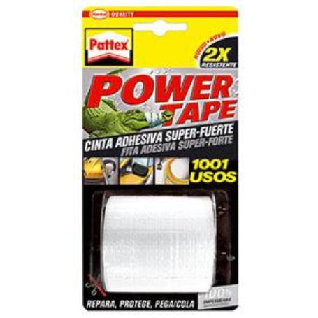 CINTA POWER TAPE 5MT BLANCA BLISTER