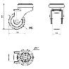 RUEDA GIRATORIA TW0168 30MM