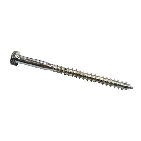 TIRAFONDO CABEZA HEXAGONAL DIN 571 ZINCADO 5-30 LARGO 80MM DIÁMETRO 6MM (CAJA 100)