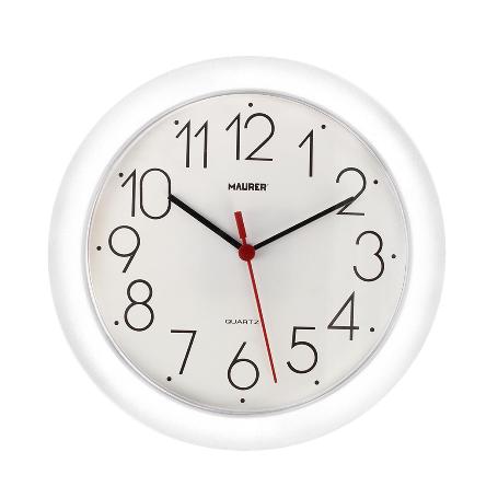 RELOJ DE PARED Ø 25 CM. COLOR BLANCO