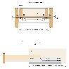 GUIA OCULTA METROPUSH EXTRACCIÓN PARCIAL 300MM ZINCADO LARGO GUIA LARGO 450MM