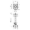 PATA COCINA REGULABLE MODELO OCTO EXTENSIÓN 100-140 (CAJA 4)