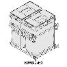 MODULO CUBO BASURA KOMBI M450 2X30LTS.