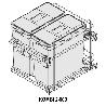 MODULO CUBO BASURA KOMBI M600 2X33LTS.