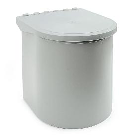 CUBO BASURA RING 1X10L. GRIS  APERTURA TAPA AUTOMATICA.