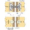 BISAGRA INGLETE 120º NIQUEL DOBLE CAZOLETA CON BRAZO ARTICULADO