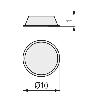 LAGRIMA ADHESIVA GOMA EVA 10X1 TRANSPARENTE (FORMA CILINDRICA) (CAJA 2000)